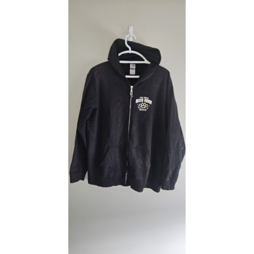 Thrashed Distressed Five Finger Death Punch Hoodie Mens 2XL Black Got Your Back